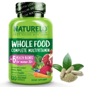 Whole Food Multivitamin for Women Over 50, Plant-Based, Vegan Friendly