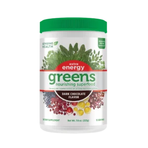 greens extra energy | dark chocolate